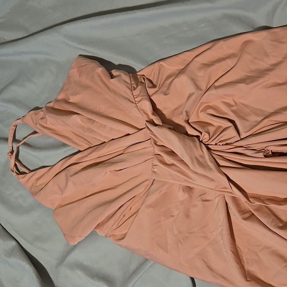 Papaya blush dress